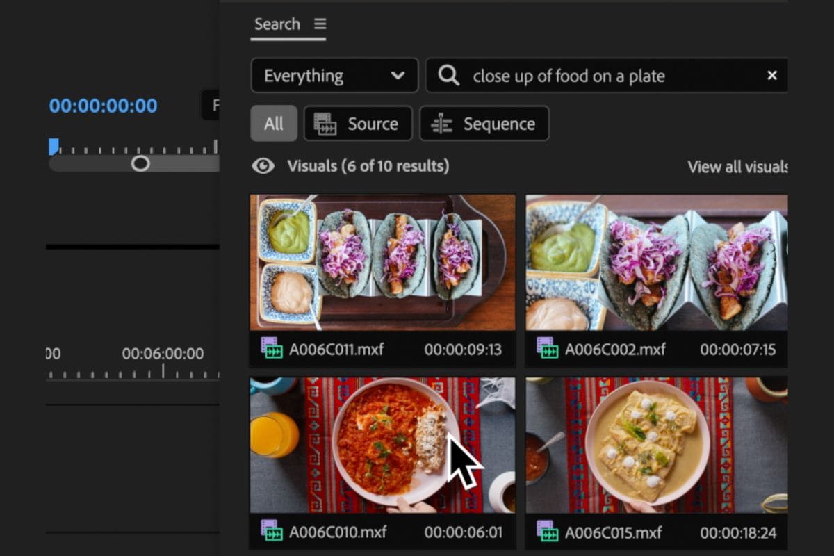 adobe search panel New Search Panel in Premiere Pro