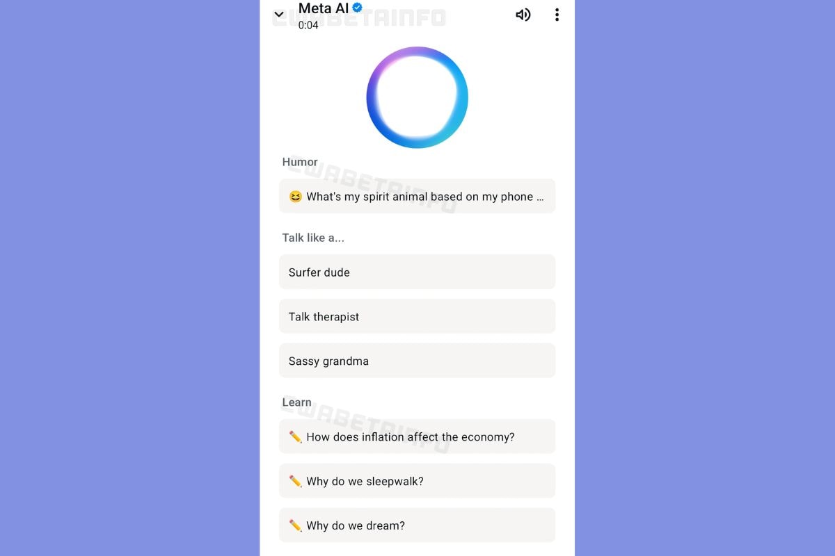 meta ai topics Meta AI suggested topics