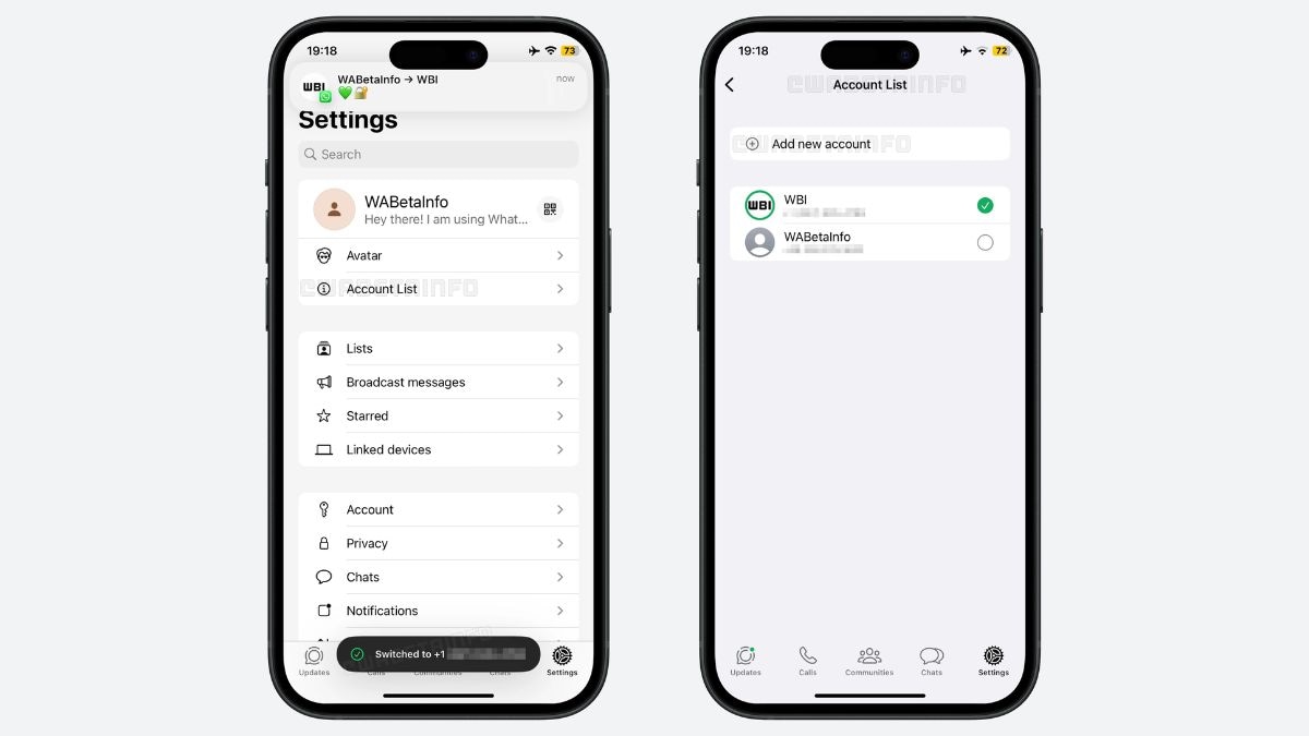 whatsapp multi account wabetainfo WhatsApp